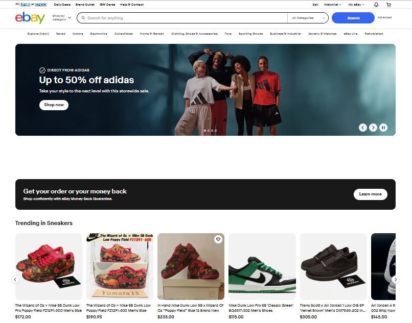 selling channel eBay UK