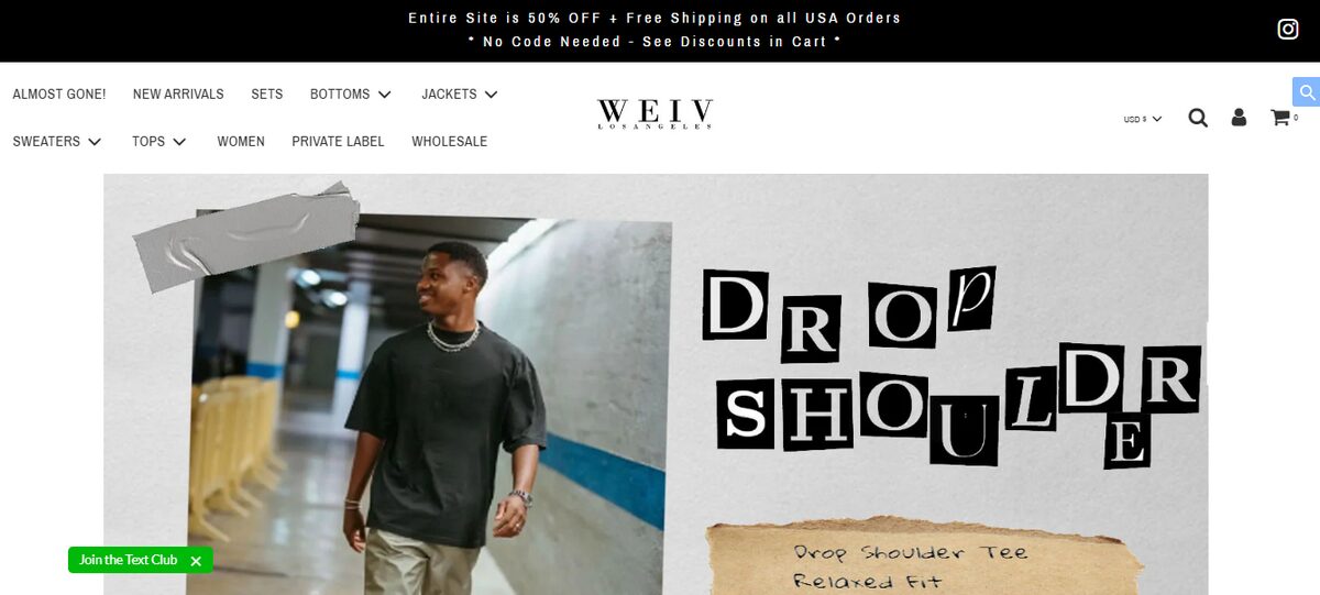 California supplier for dropshipping Weiv