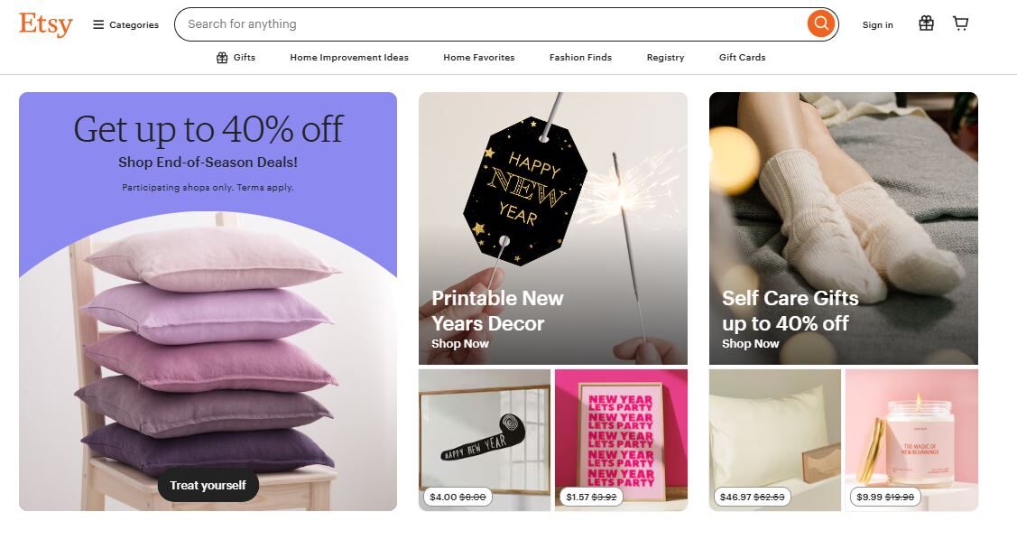 Etsy uk selling channel