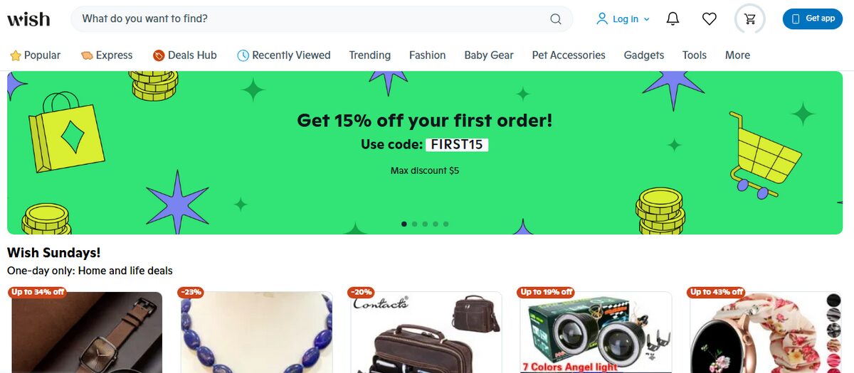 Etsy dropshipping supplier Wish