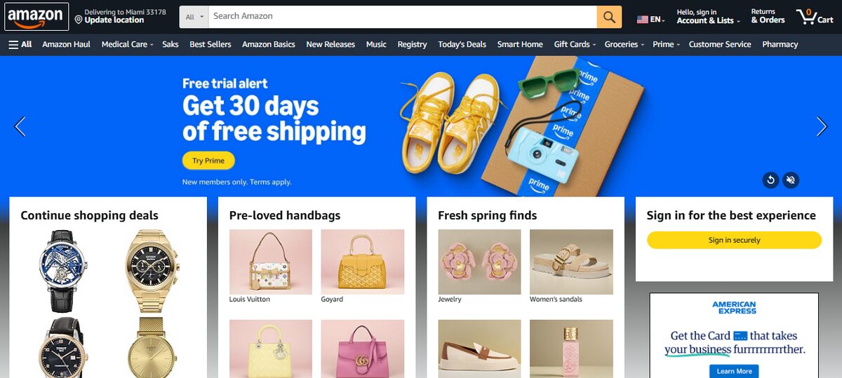 Amazon is one of the best companies to dropship in the US