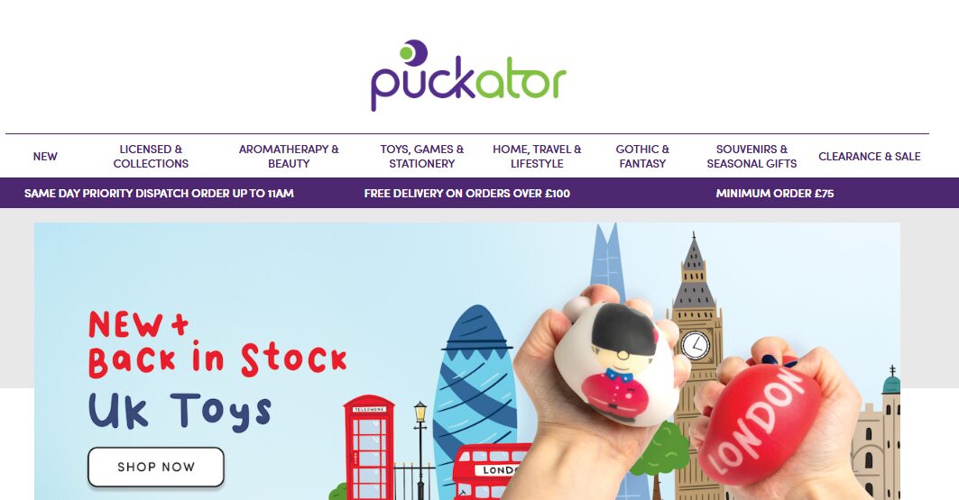 Personalized Gifts best suppliers UK Puckator