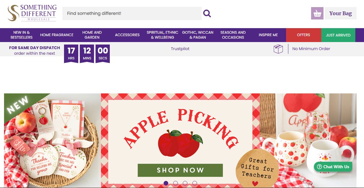 Something Different Homepage UK Gift supplier