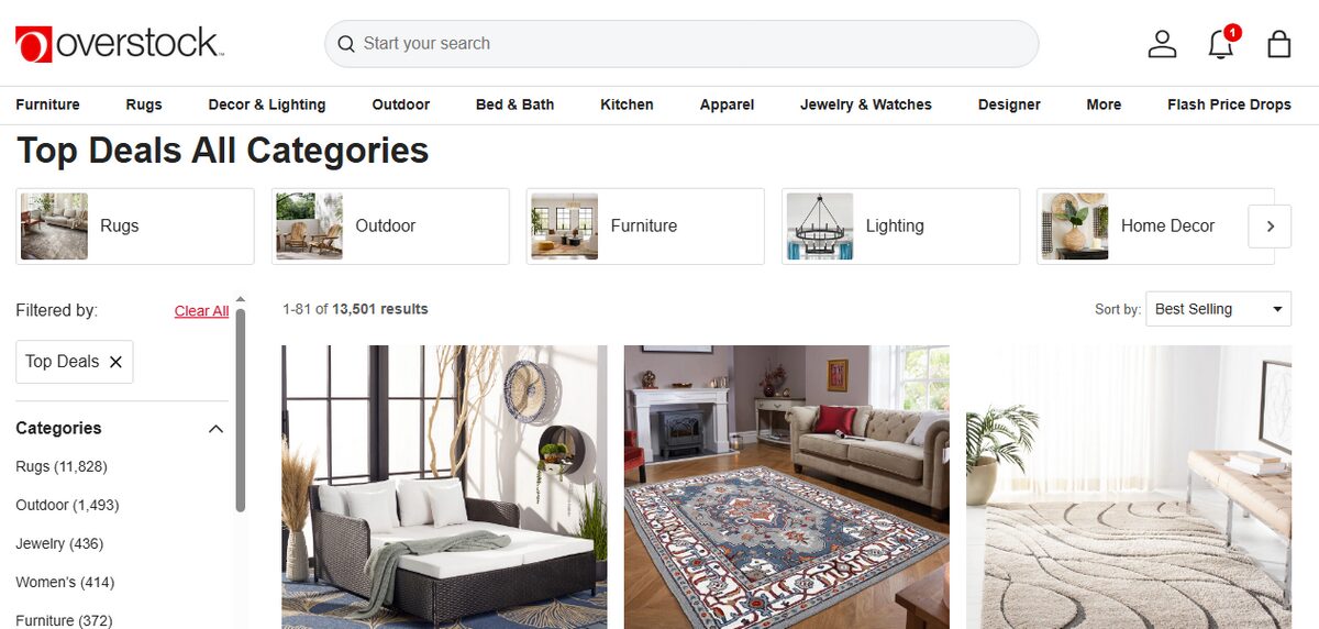 Overstock supplier for Etsy dropshipping