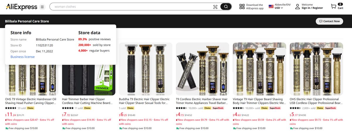 AliExpress supplier research for dropshipping from china