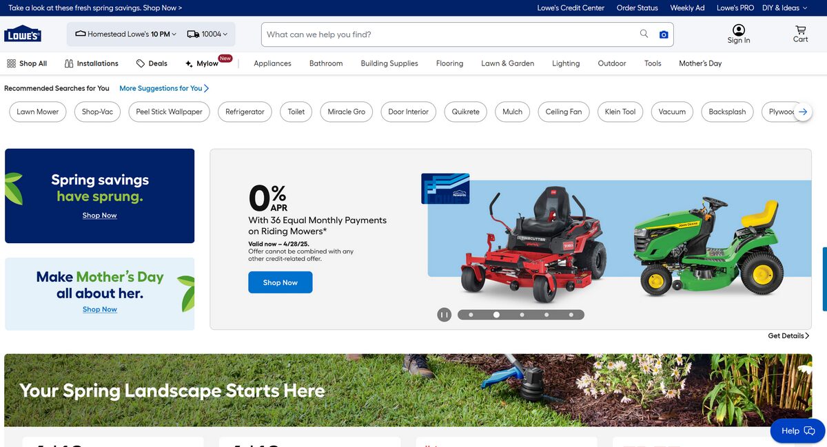 Lowes supplier for dropshipping in the US