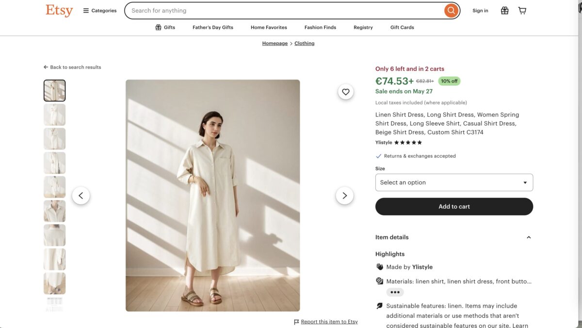 long sleeve shirt dress Etsy