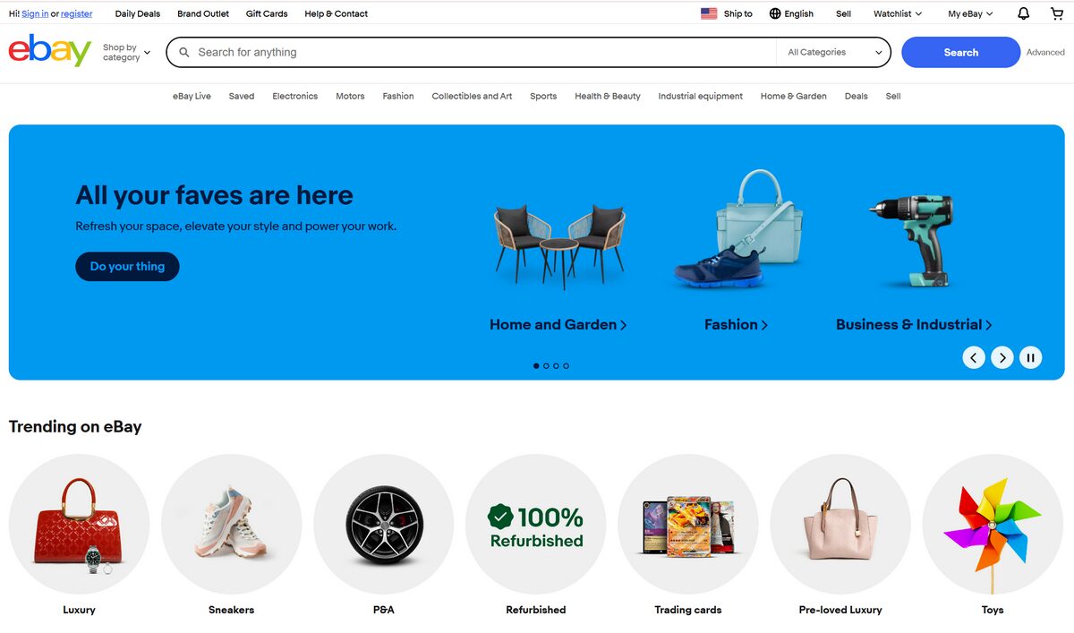 eBay as a supplier for USA based sellers