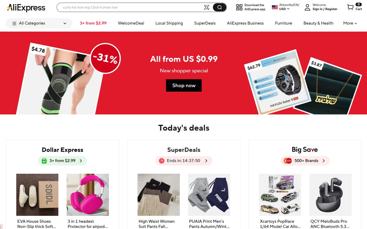 AliExpress international dropshipping suppliers USA