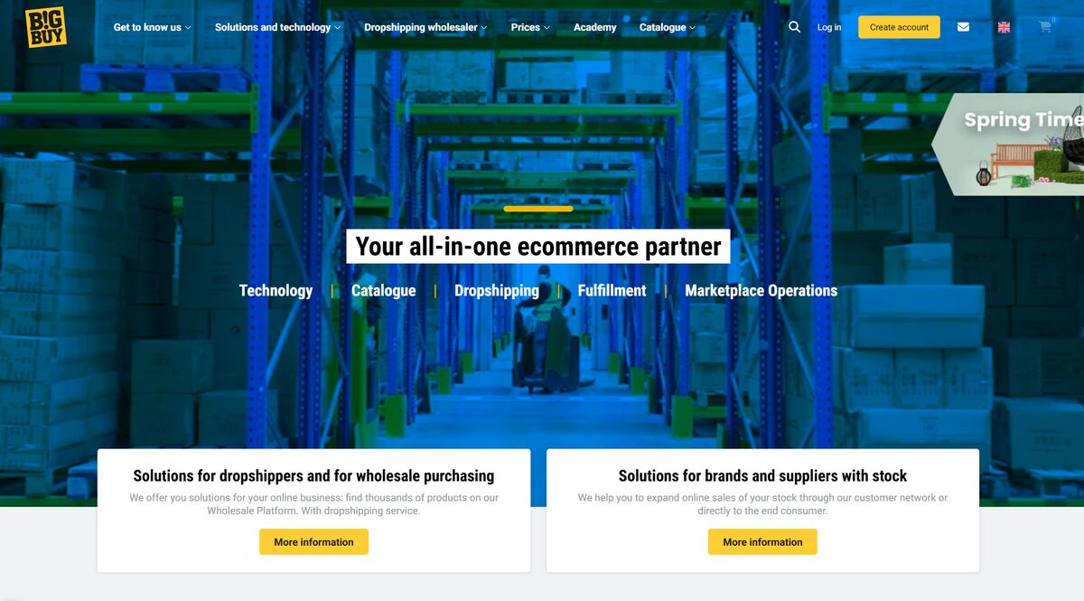 BigBuy supplier for european dropshippers