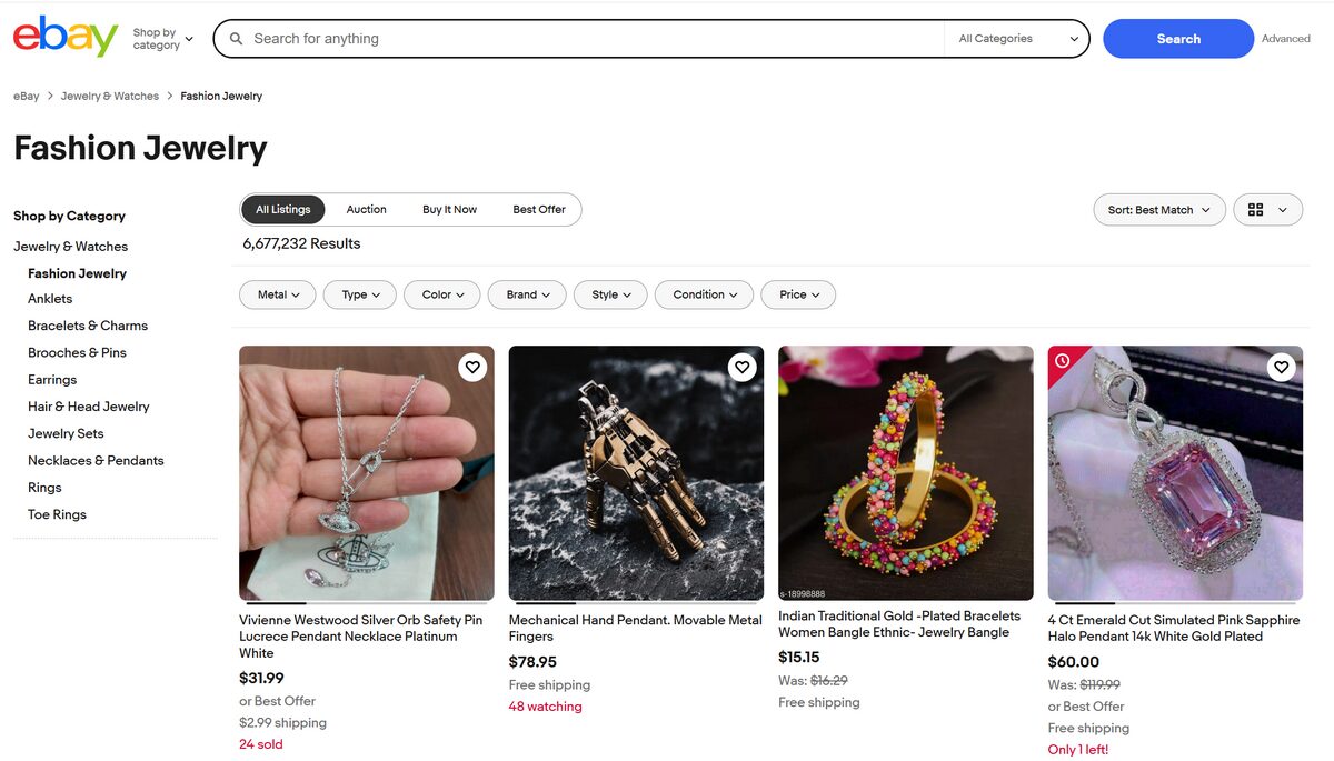 ebay jewelry dropshipping supplier