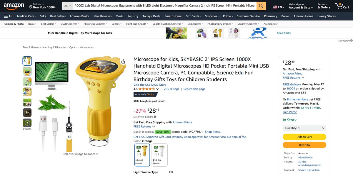 digital microscope equipment top 10 product to dropship in June