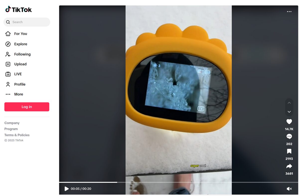 digital microscope equipment tiktok ad for online selling