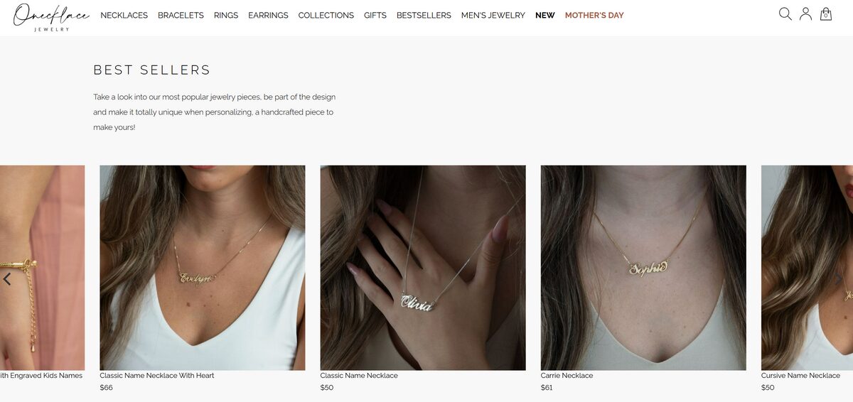 Onecklace Personalized Necklaces Dropshipping