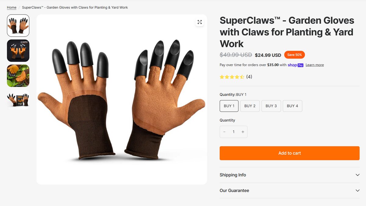 digging gloves for gardening seller website