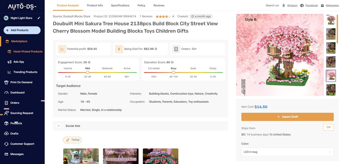 top 10 products to dropship in june 2025 Mini Sakura Tree