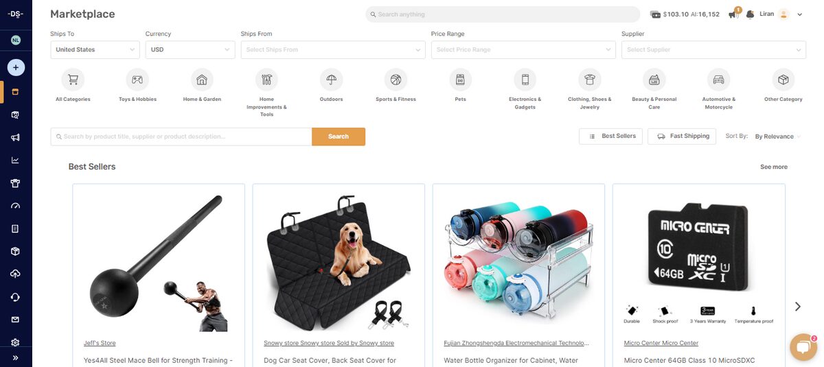AutoDS marketplace