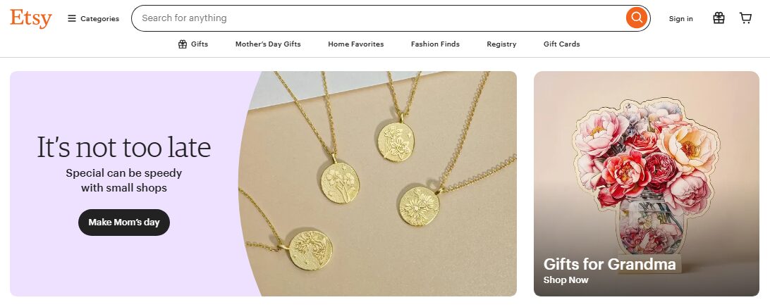 Etsy US Supplier