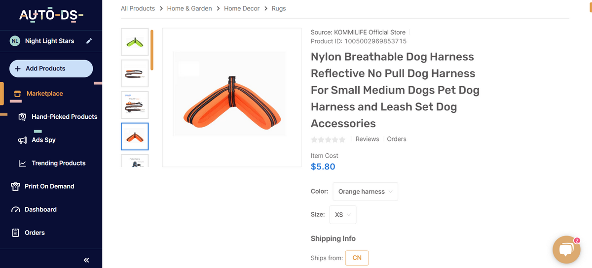 Reflective Harness For Dog Products Dropshipping