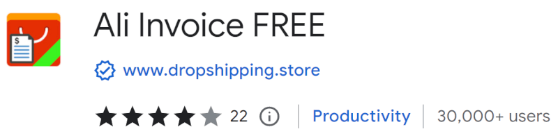 AliInvoice for Dropshipping