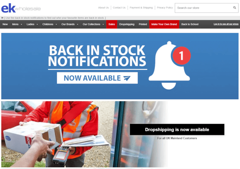 ekwholesale supplier for dropshipping in uk